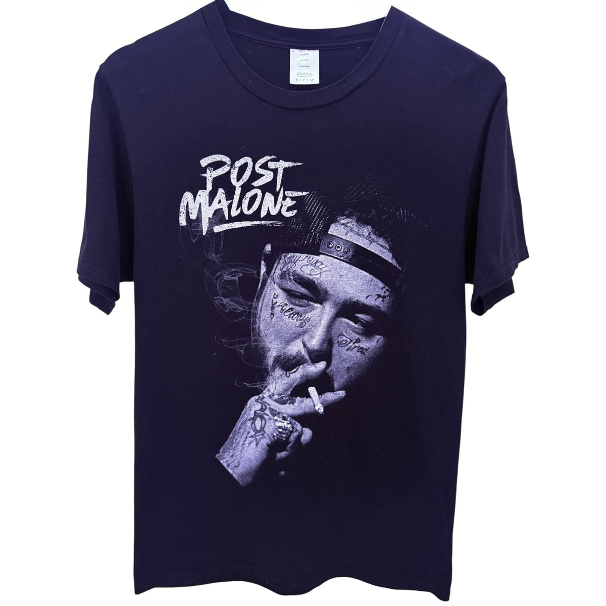 Port & Company Men's Black Post Malone If Y'all Weren't Here, I'd Be Crying 2023 Tour T-Shirt — front view