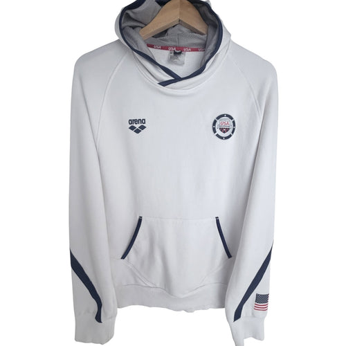 Arena White USA Swimming National Team Hoodie - Unisex M