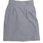 Ralph Lauren Skirt Womens Size 2 Blue White Seersucker Striped Mini Skirt