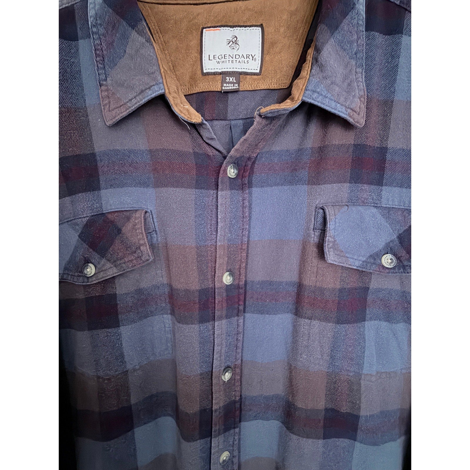Legendary Whitetails Plaid Shirt Mens 3XL