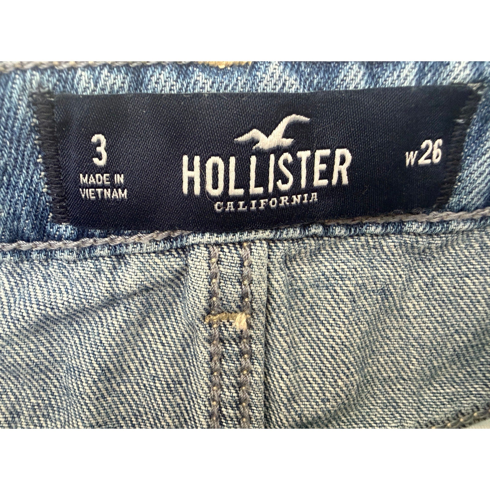 Hollister Women's Distressed Denim Mini Skirt 3 W26