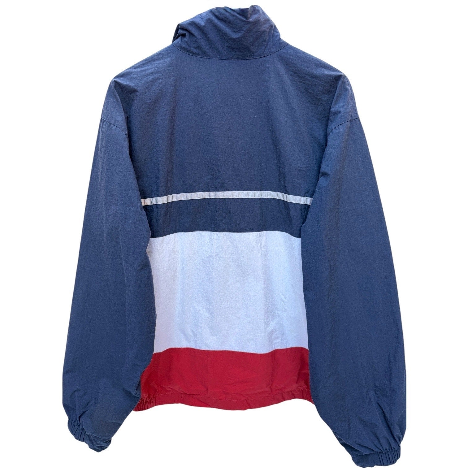 Nautica Competition Jacket Mens L Colorblock Windbreaker Vintage 90s Full Zip