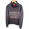 Nike Air Quarter Zip Sweatshirt Mens S Black Gray