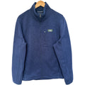 LL Bean Fleece Jacket Mens Large Navy Full Zip Slightly Fitted Outdoor