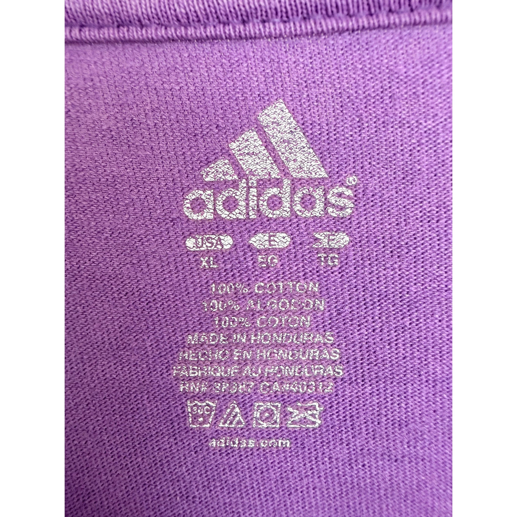 Adidas Los Angeles Lakers Long Sleeve T Shirt Mens XL Purple NBA Basketball