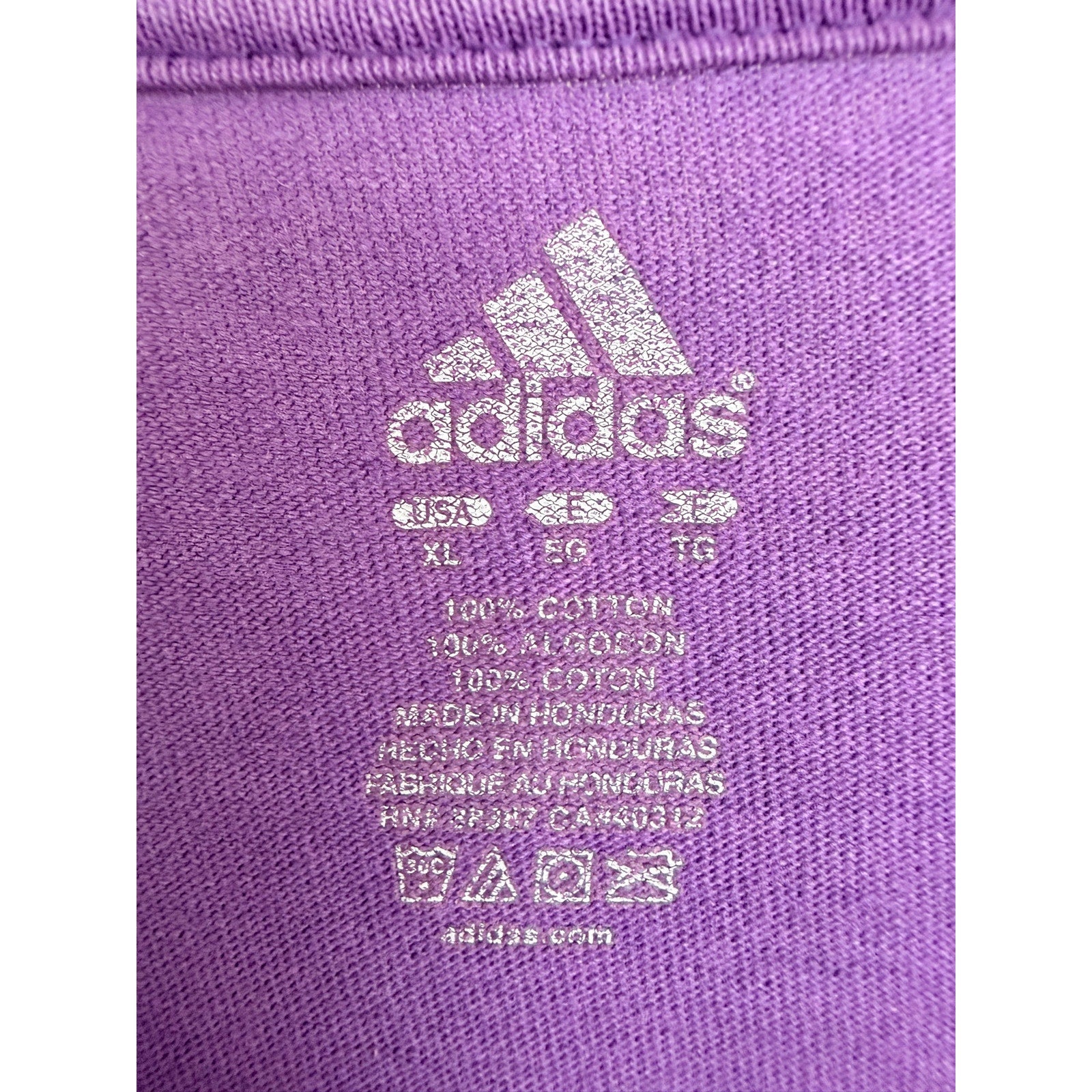 Adidas Los Angeles Lakers Long Sleeve T Shirt Mens XL Purple NBA Basketball