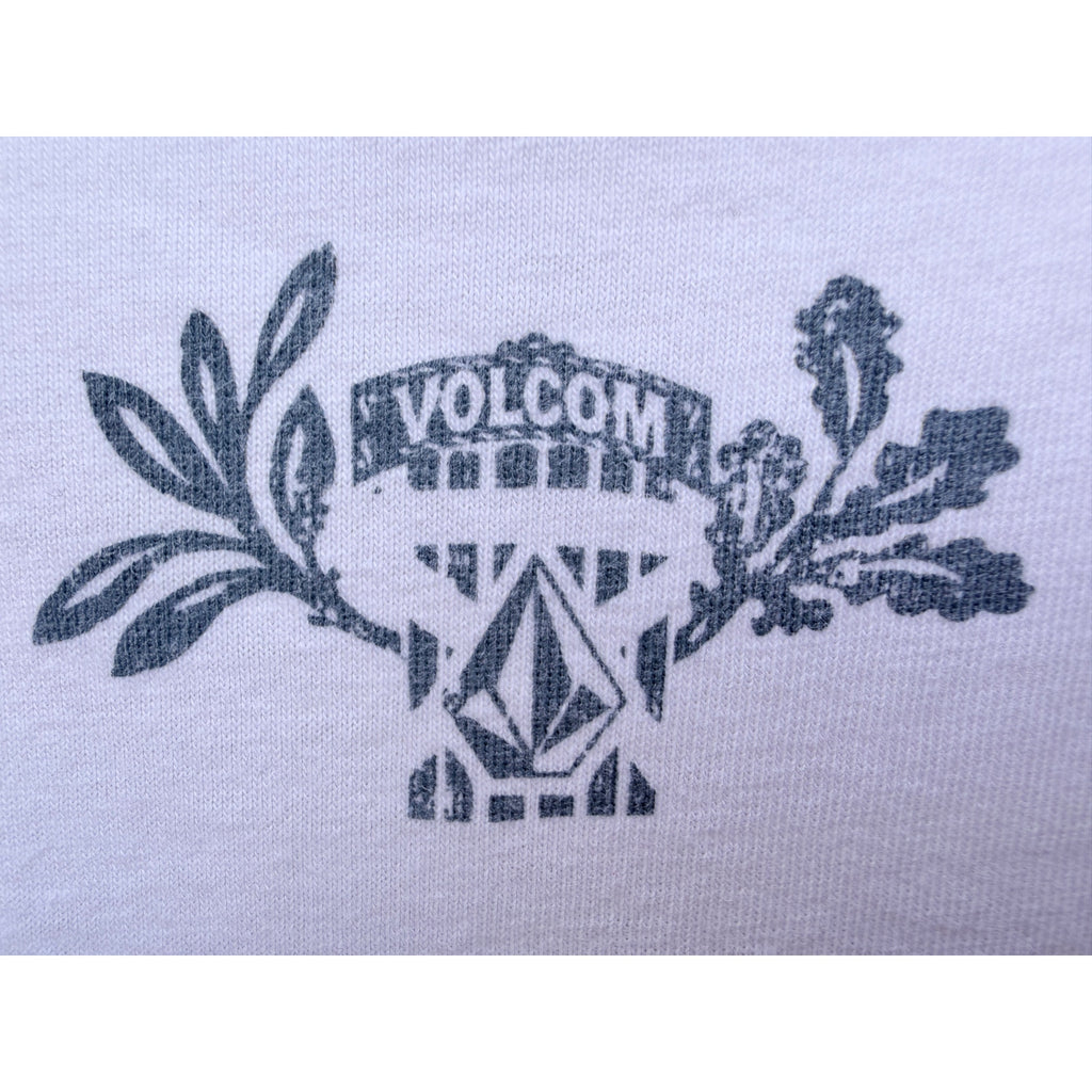 Volcom Graphic T Shirt Mens Medium White Skate Surf Logo Tee