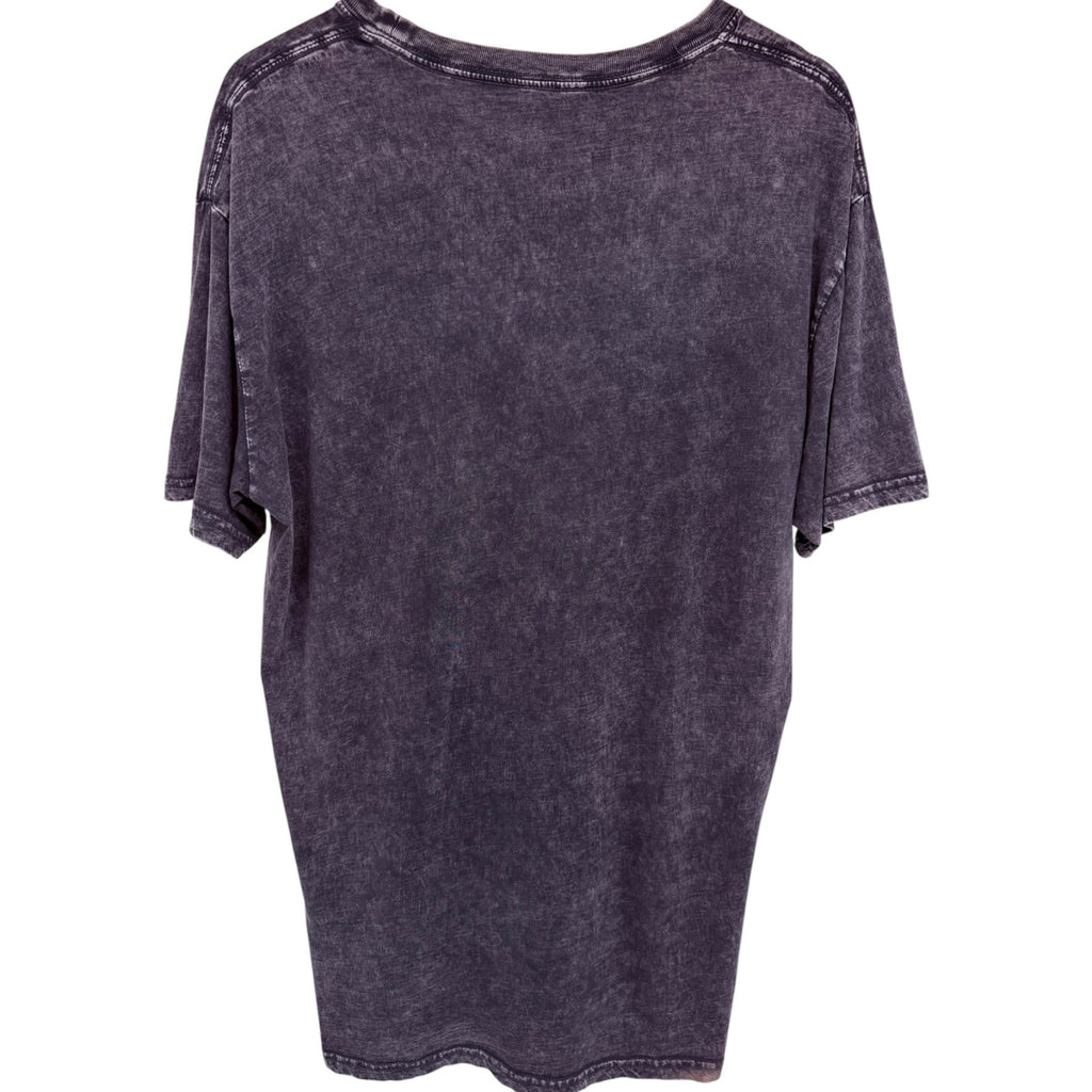 Malta Apparel Men's Purple Finish the Race Hebrews 12:1 T-Shirt — back view