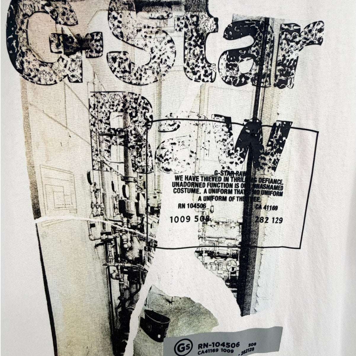 G-Star RAW Men's HQ Print Graphic T-Shirt 2XL White - product photo 4