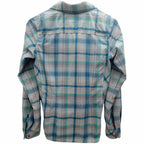 Marmot Plaid Long Sleeve Hiking Shirt Womens Small Blue Green - product photo 2
