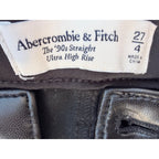 Abercrombie & Fitch Women's Black Faux Leather Pants — photo 3