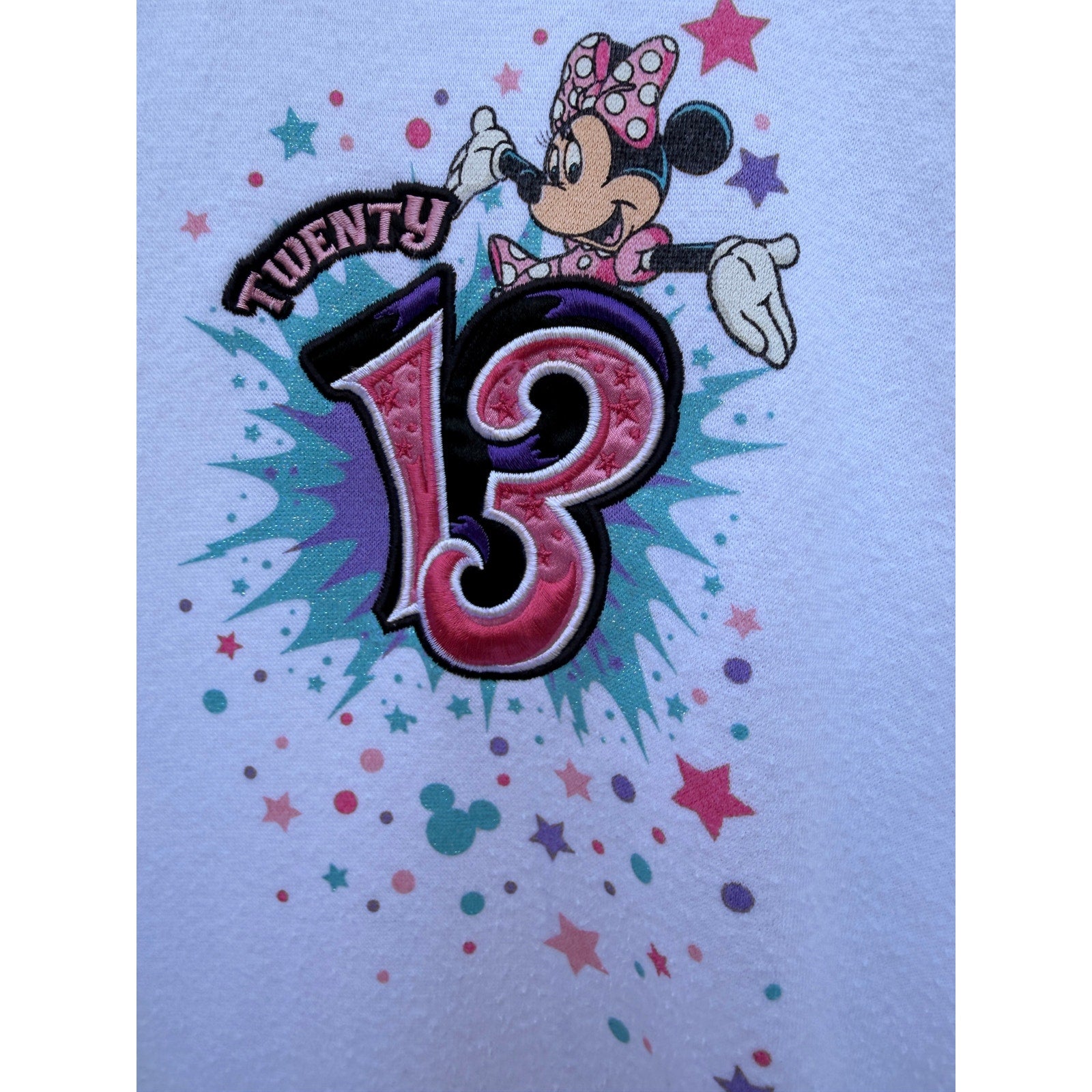 Disneyland 50th Anniversary Hoodie Womens 2XL White Mickey Full Zip Disney Parks