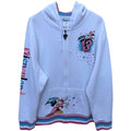 Disneyland 50th Anniversary Hoodie Womens 2XL White Mickey Full Zip Disney Parks