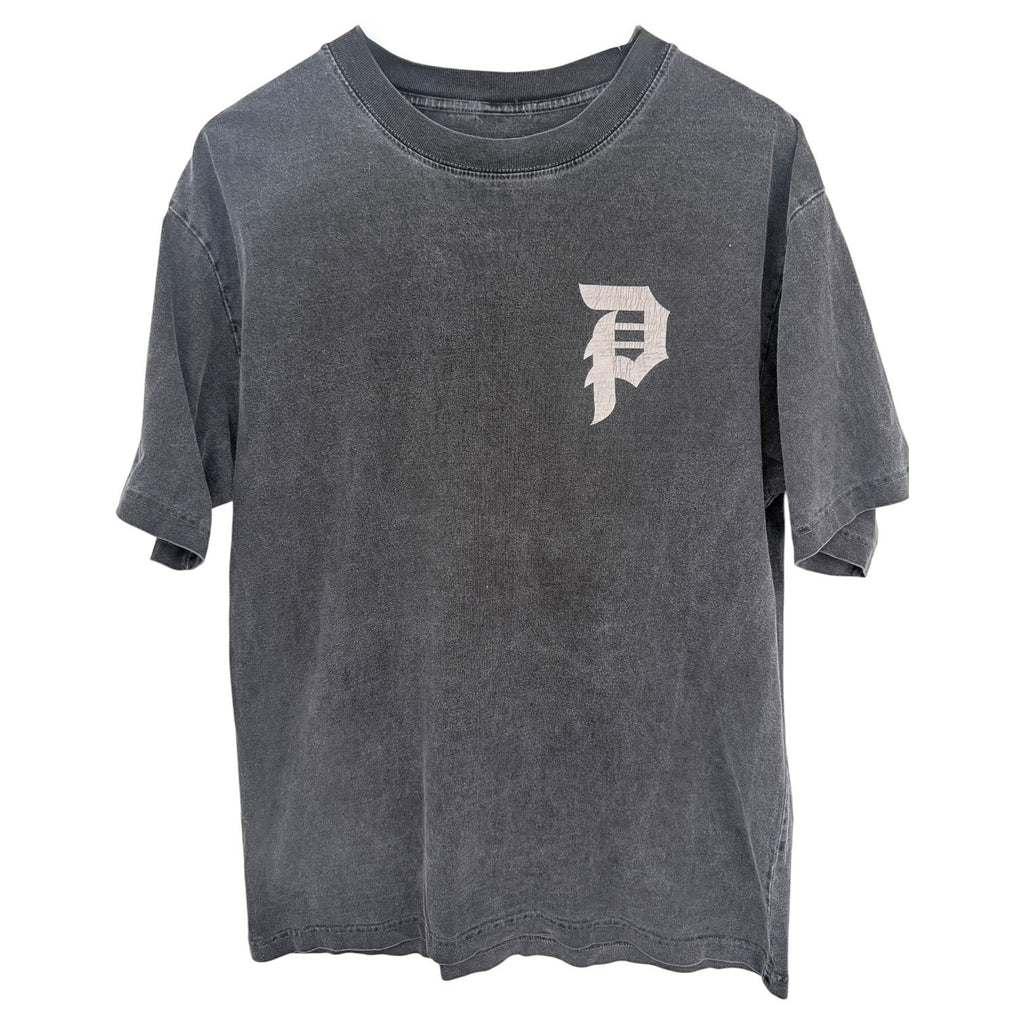 Primitive Graphic T Shirt Mens Large Black Washed Skate Streetwear Tee