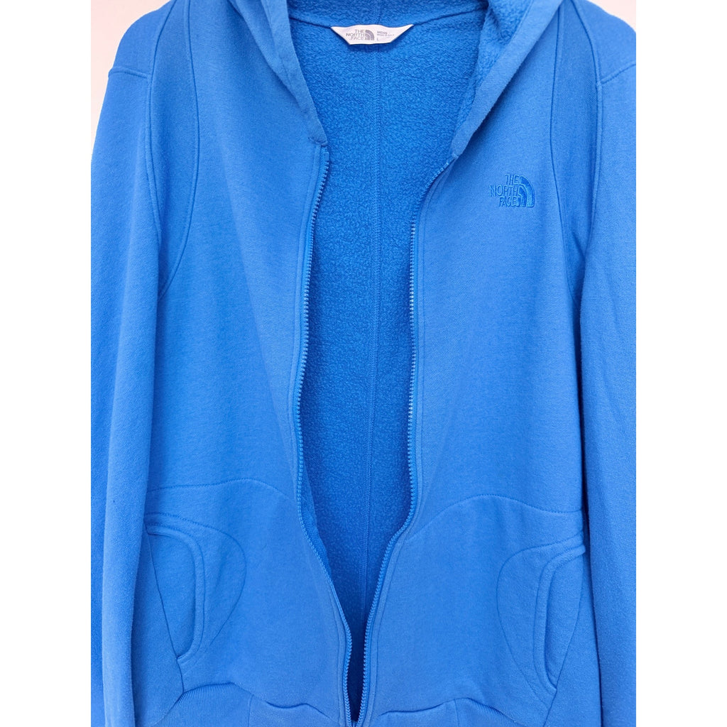 The North Face Hoodie Mens Large Blue Full Zip Fleece Outdoor Jacket