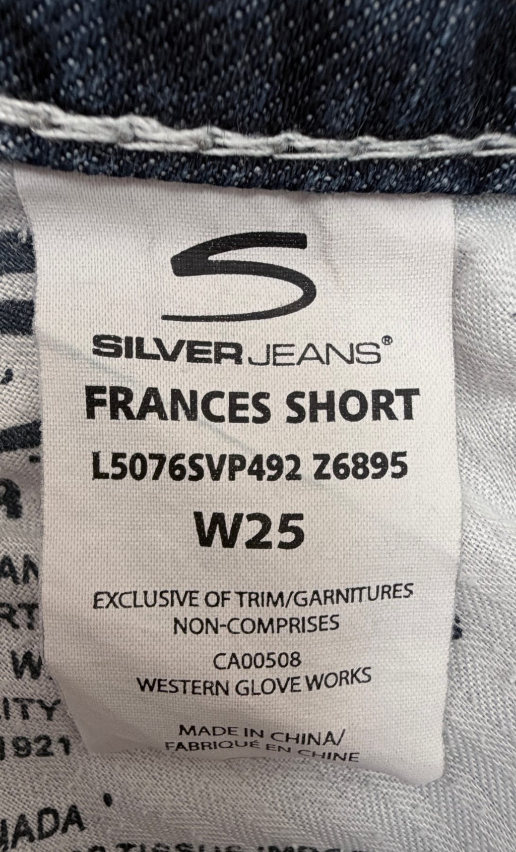 Silver Jeans Women's Blue Frances Short Shorts — view 6