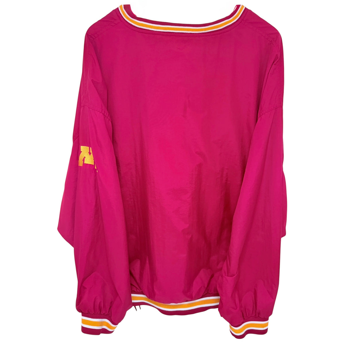 Starter Minnesota Golden Gophers V Neck Pullover Jacket 2XL Maroon back