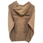 Jonas Brothers Remember This Tour 2021 Hoodie M Tan back