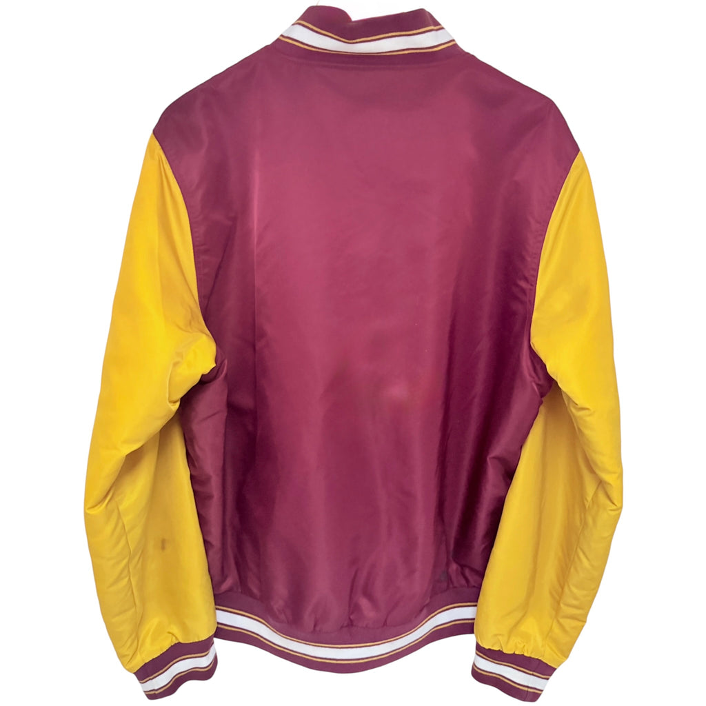 Hillflint ASU Arizona State Varsity Jacket L Maroon Yellow back