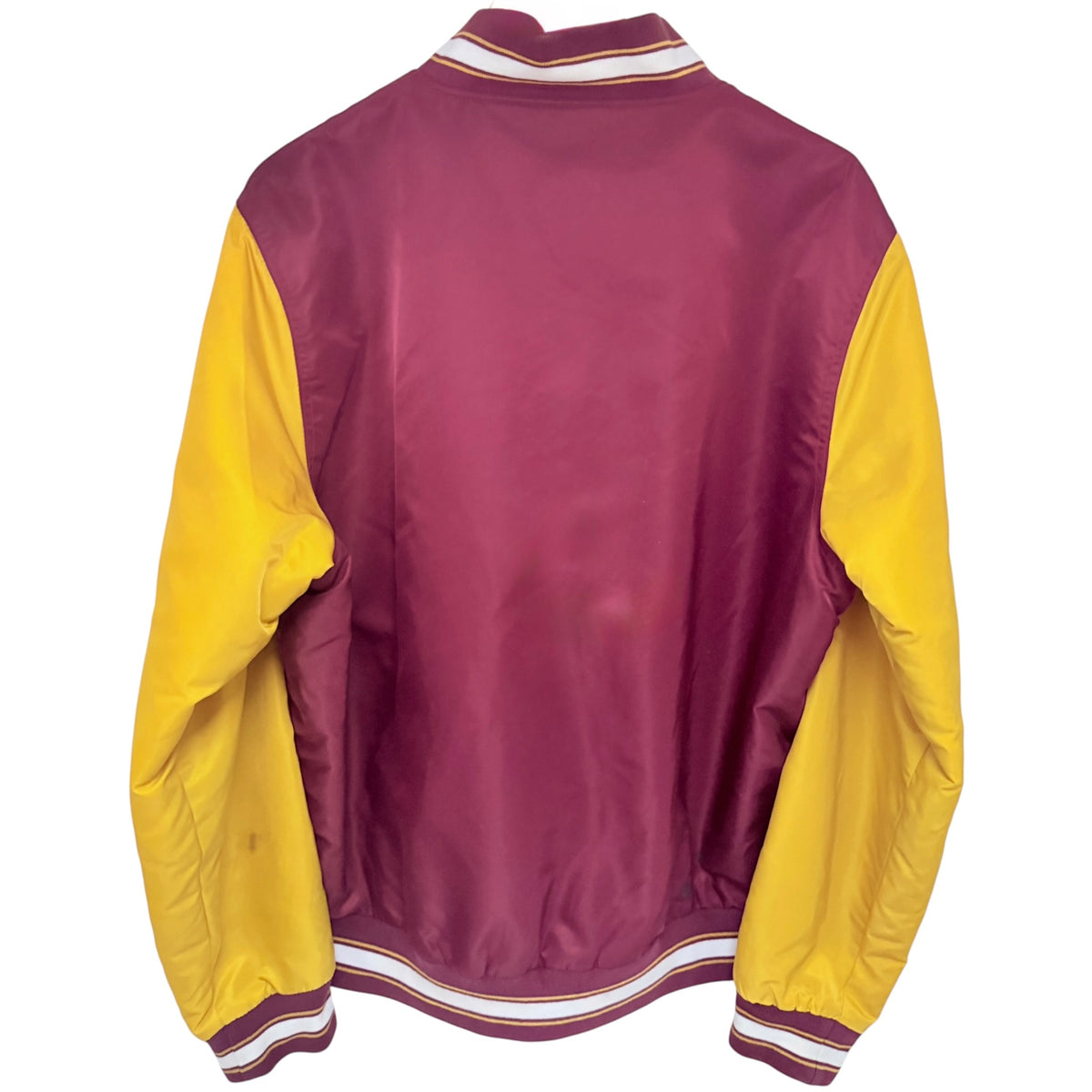 Hillflint ASU Arizona State Varsity Jacket L Maroon Yellow back