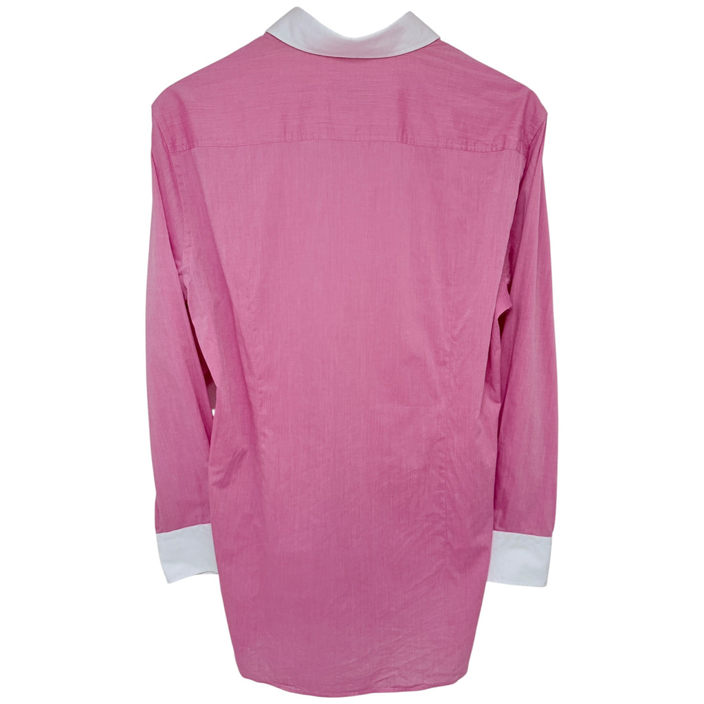 BOSS Jonnes Slim Fit Pink Contrast Collar Shirt EU39 US15.5 back