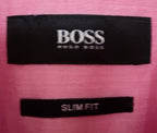 BOSS Jonnes Slim Fit Pink Contrast Collar Shirt EU39 US15.5 detail 1