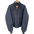 Overland Outerwear Goose Down Bomber Jacket Black 2XL front