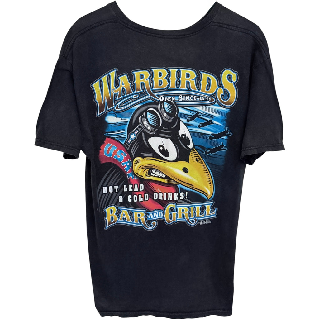 7.62 Design Warbirds Bar and Grill Graphic Tee L Black back