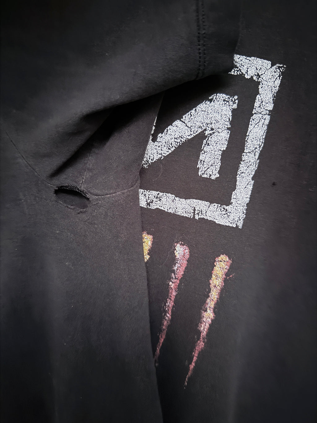 Vintage NIN Downward Spiral Self Destruct Tour Tee XL detail 4