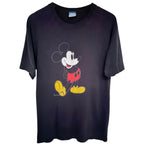 Disney Mickey Mouse Graphic Tee L Black Made in USA front