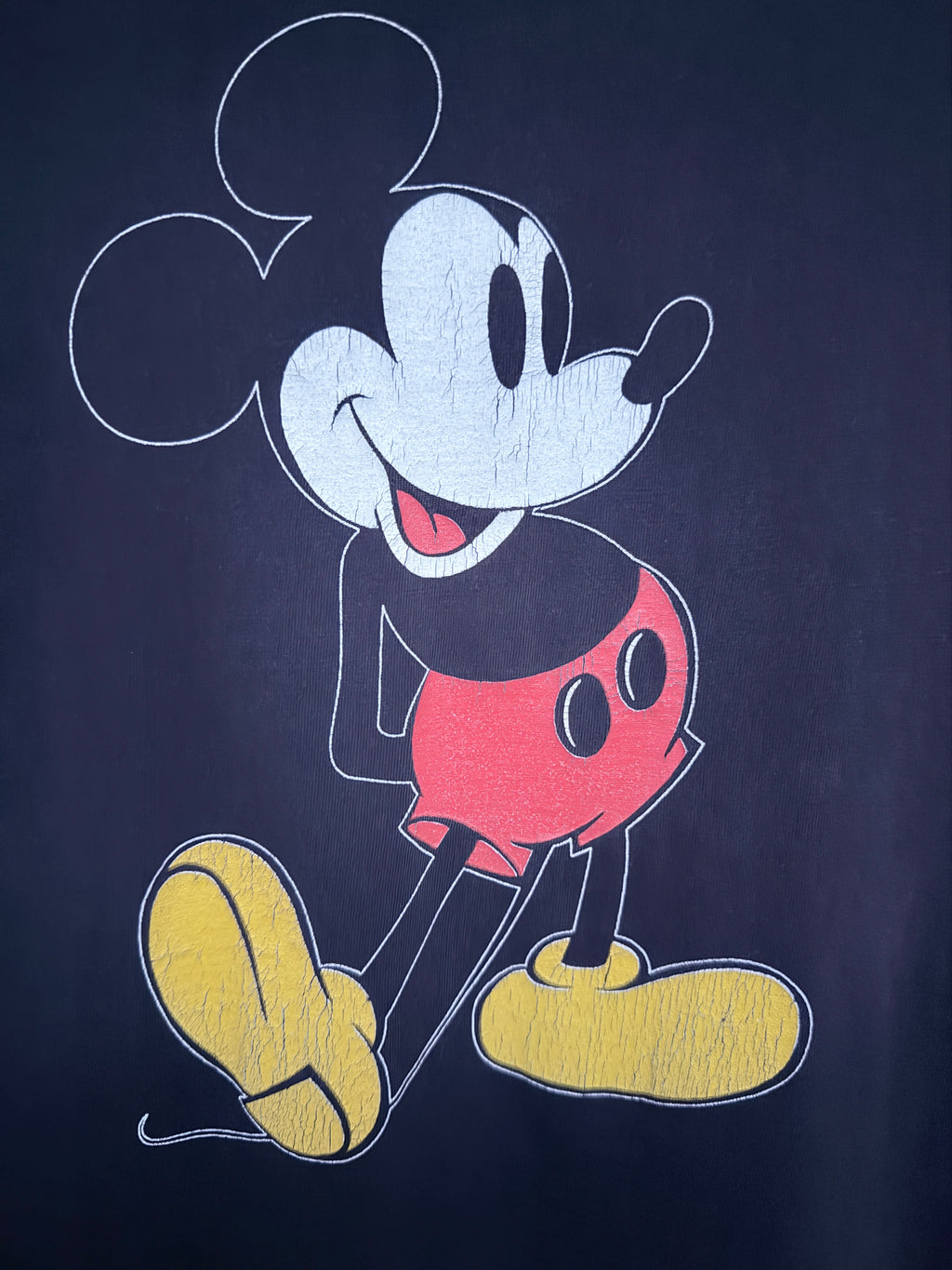 Disney Mickey Mouse Graphic Tee L Black Made in USA detail 2