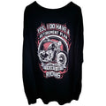 Skull Society Retirement Riding Long Sleeve Graphic Shirt 4XL Black back