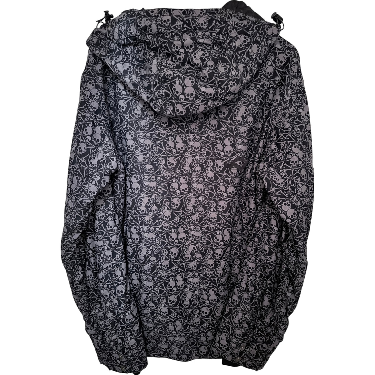 Ride Cell Five Skull Print Snowboard Jacket S Black Gray back
