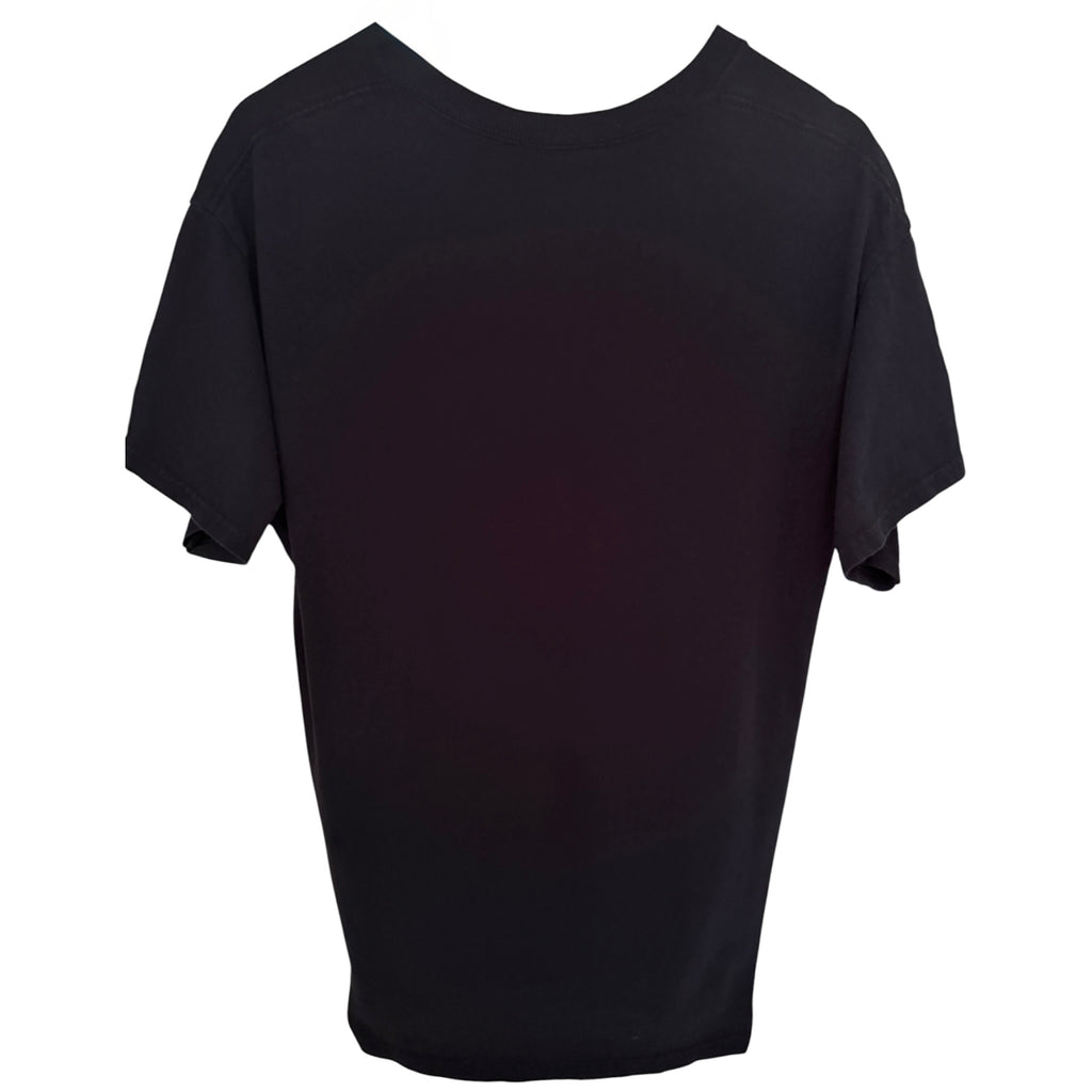Steven Rhodes Off In Fantasy Land Wizard Graphic Tee L Black back
