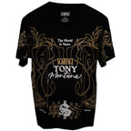 Scarface Tony Montana The World Is Yours Graphic Tee M Black front