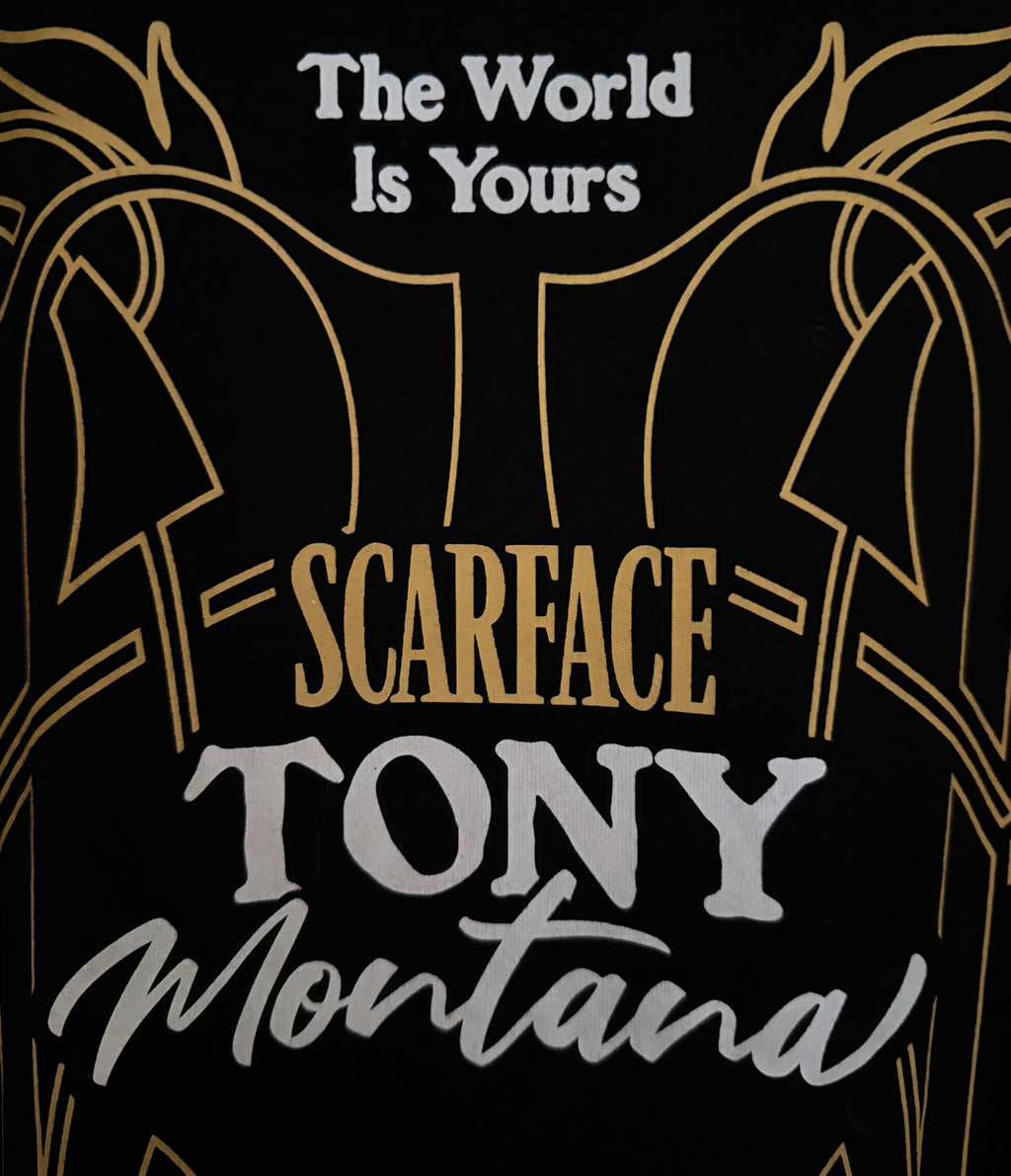 Scarface Tony Montana The World Is Yours Graphic Tee M Black detail 1