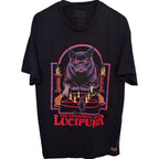 Steven Rhodes Conjuring of Lucipurr Black Cat Graphic Tee XL front