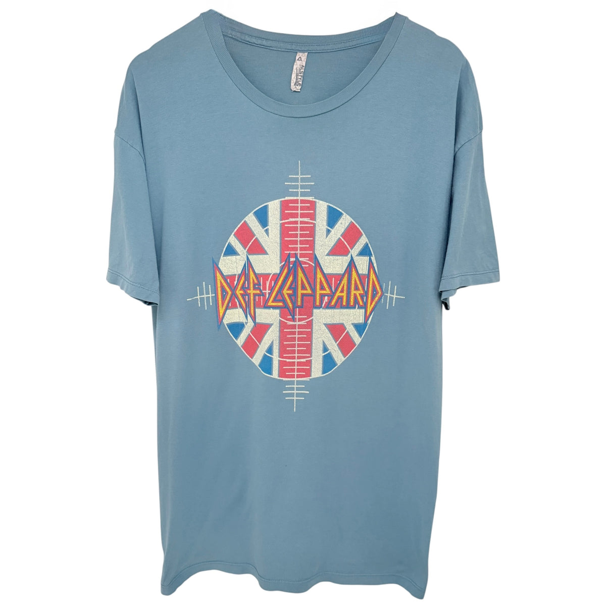 Def Leppard 2014 North American Tour Graphic Tee XL Blue front