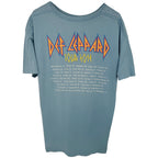 Def Leppard 2014 North American Tour Graphic Tee XL Blue back