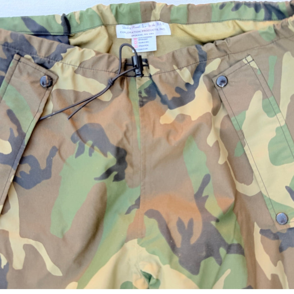 Exploration Products Camo Rain Pants Mens Large Waterproof Outdoor Hunting