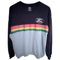 Ford Official Licensed Retro Stripe Crewneck Sweatshirt Mens Large Navy Blue