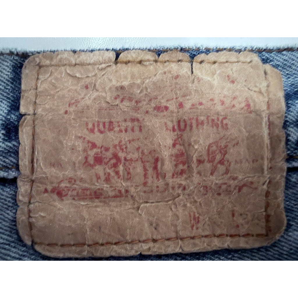 Levi's Premium 501 Shorts Womens Light Wash Distressed Denim Cutoff Jean Shorts