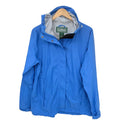 L.L.Bean Rain Jacket Womens Large Blue Hooded Outdoor Shell Coat