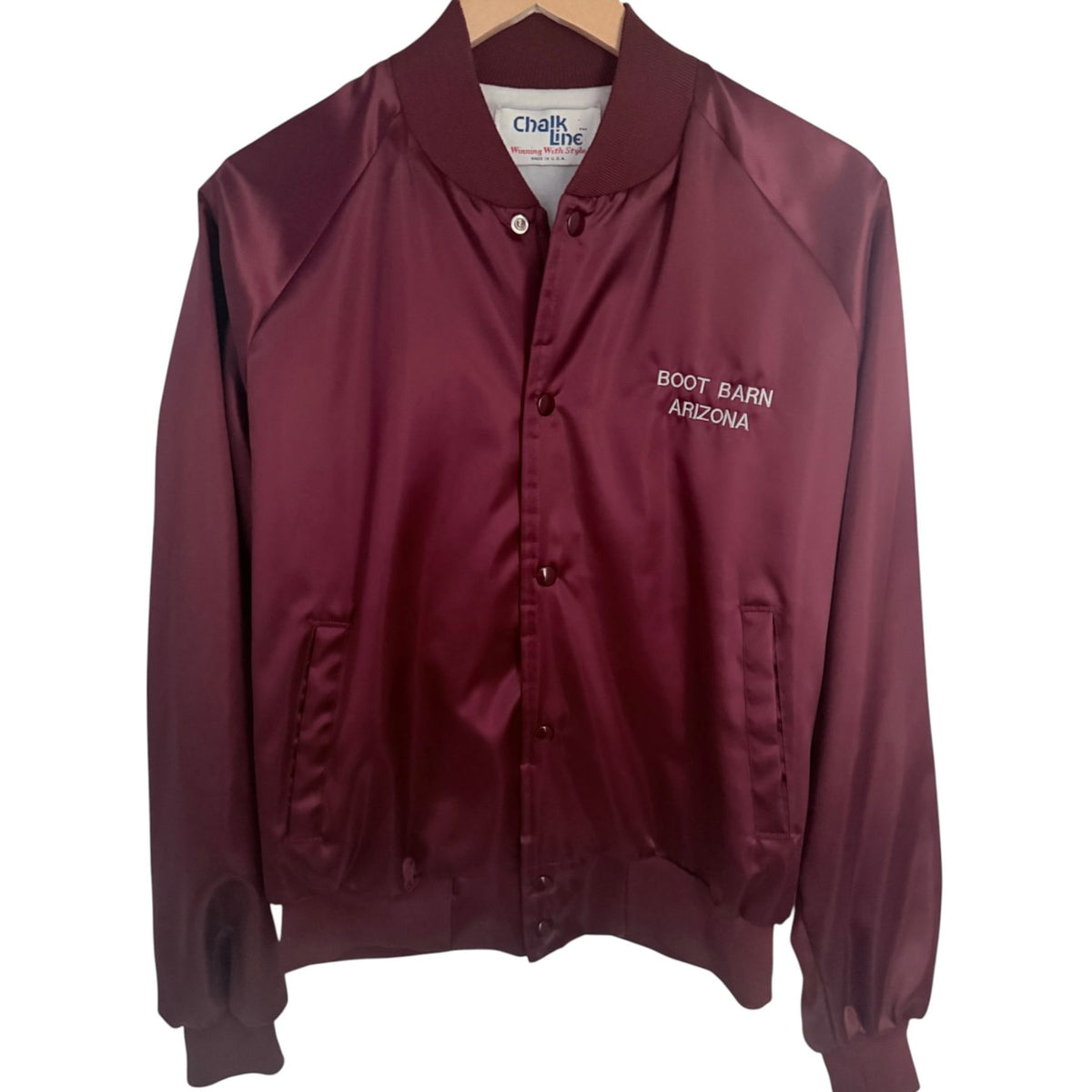 Chalk Line Men's Burgundy Jacket — front view