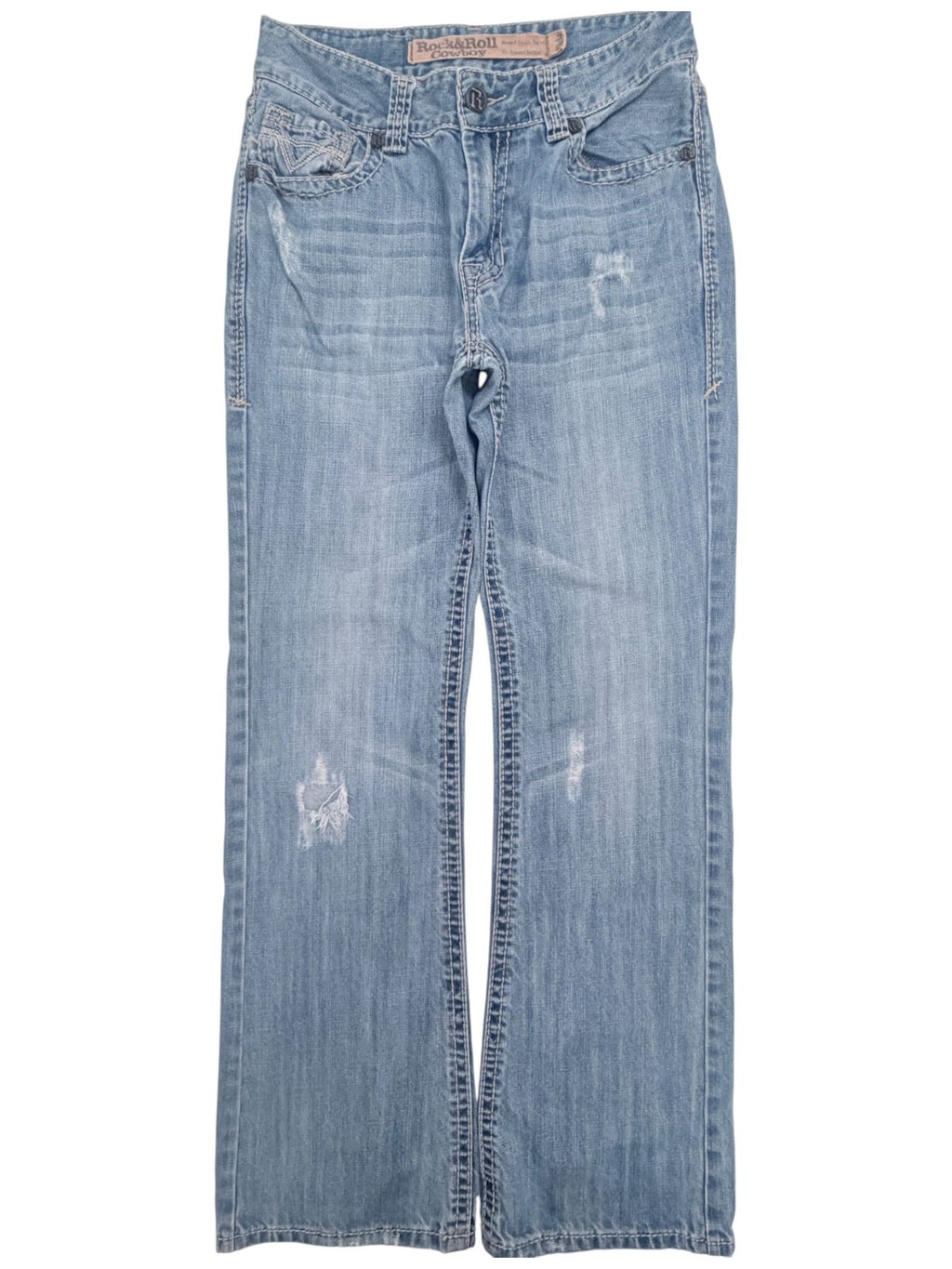 Rock & Roll Cowboy Men's Blue Jeans — front view