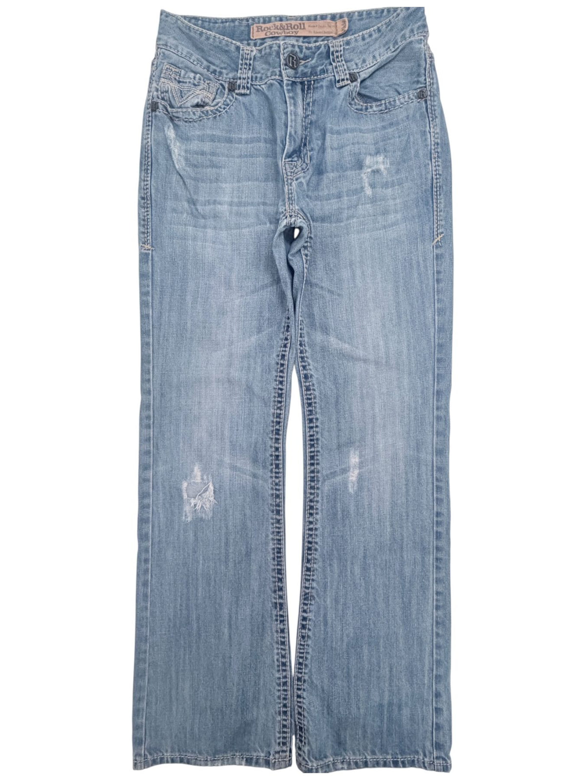 Rock & Roll Cowboy Men's Blue Jeans — front view