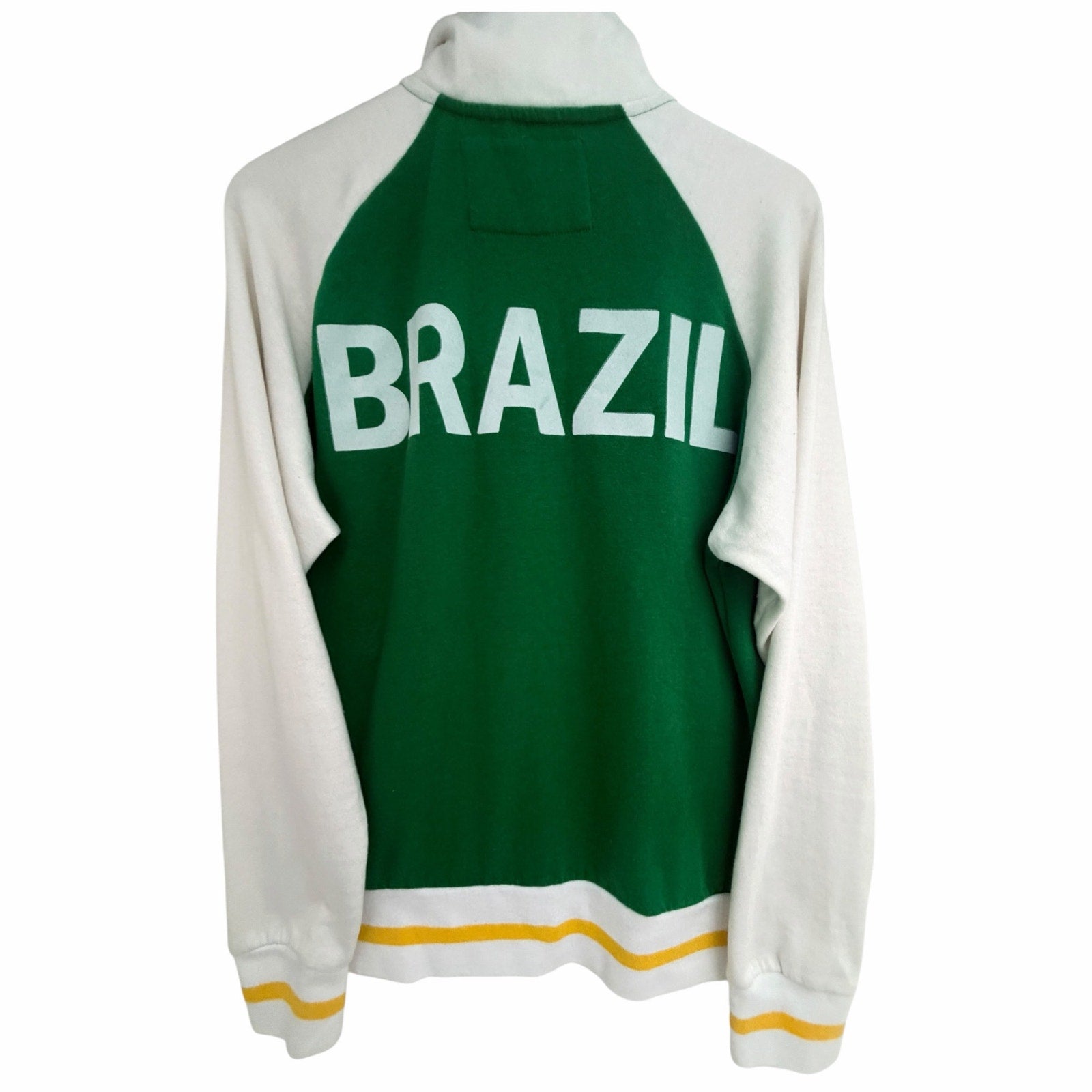 Carbon Brazil Flag Full-Zip Sweatshirt Jacket Large - product photo 2