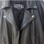 Leather Mill Western Biker Leather Jacket Mens 46 - product photo 9