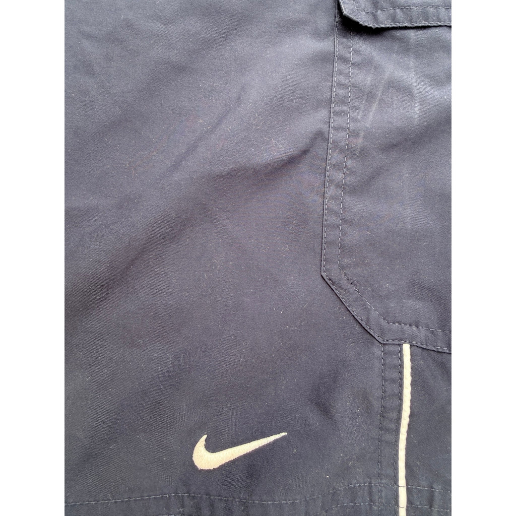 Nike Swim Trunks Mens XL Navy White Cargo Pocket Board Shorts