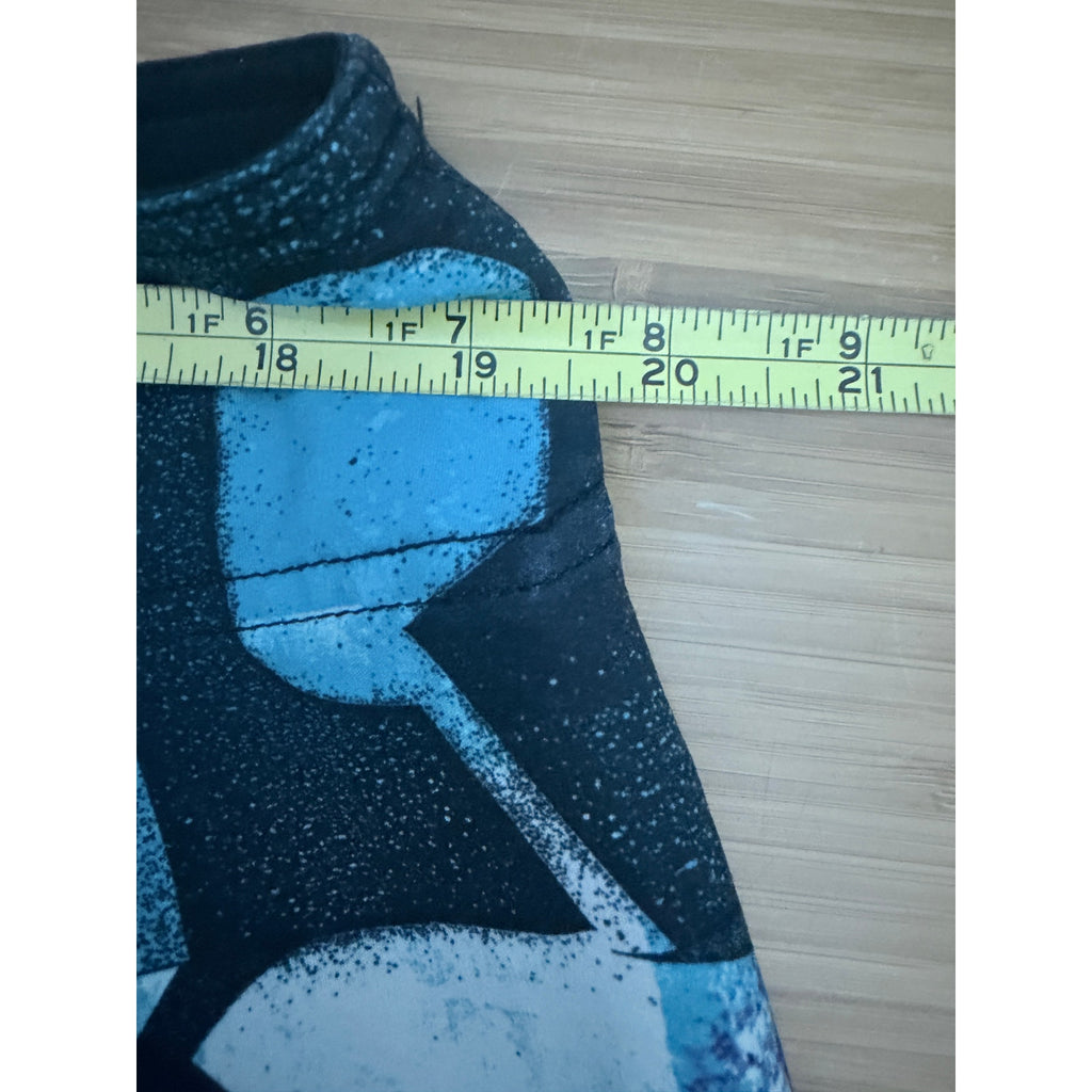 Quiksilver Logo Graphic Board Shorts Mens 40 Blue Black Surf Swim Trunks